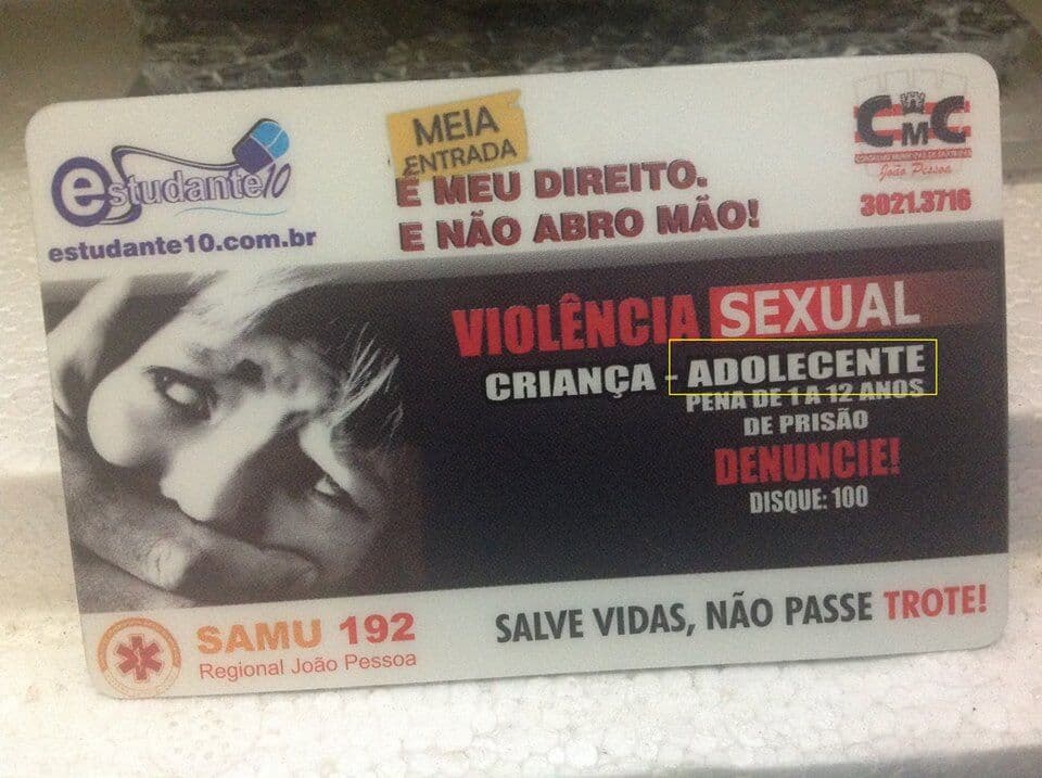 Estudantes paraibanos recebem carteira da UBES com erro de português