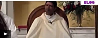 Padre é flagrado supostamente se masturbando em missa