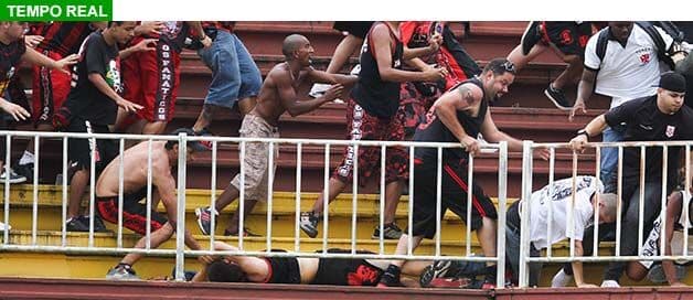 Briga entre torcidas interrompe Vasco e Atlético-PR