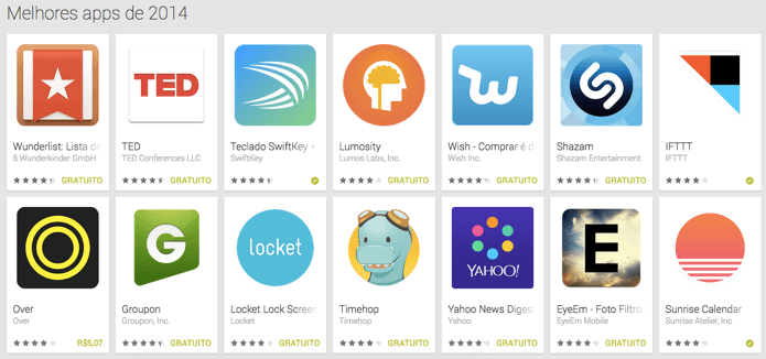 Google divulga lista dos melhores aplicativos para dispositivos Android
