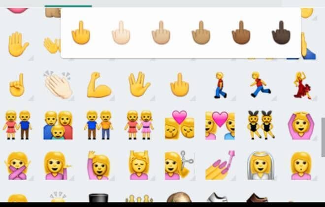 Emoji 'dedo do meio' chega ao WhatsApp para Android