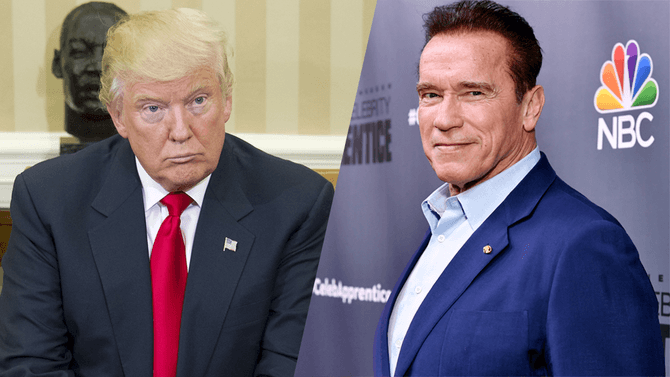 Trump e Schwarzenegger trocam farpas por causa de reality show