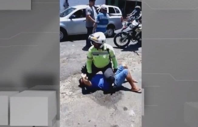 Homem tenta agredir agente da Semob com marreta após ser multado, em João Pessoa