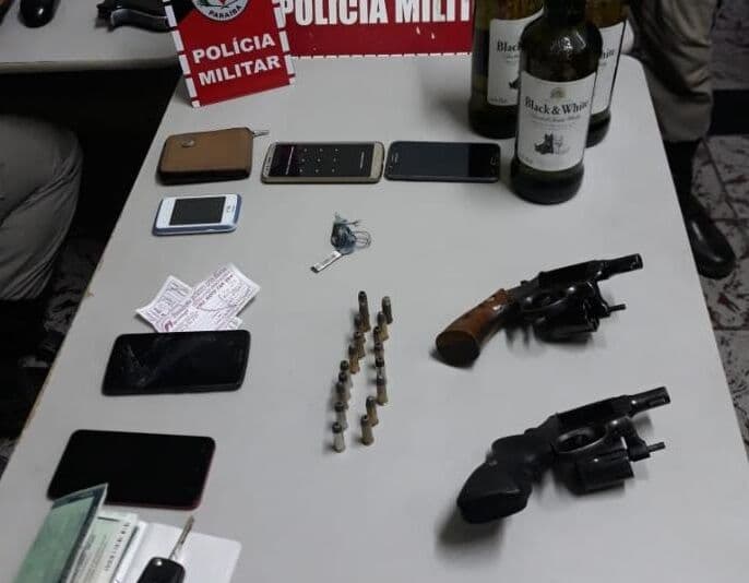 Polícia Militar prende quatro suspeitos e apreende armas e munições em Pilar