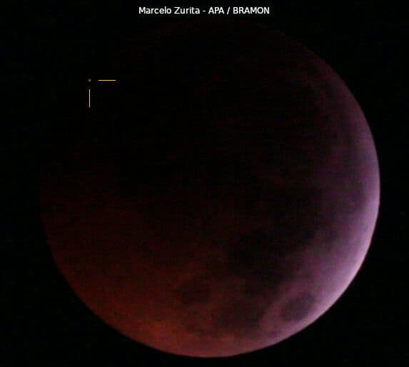 Impacto lunar é registrado em JP durante eclipse total da Lua