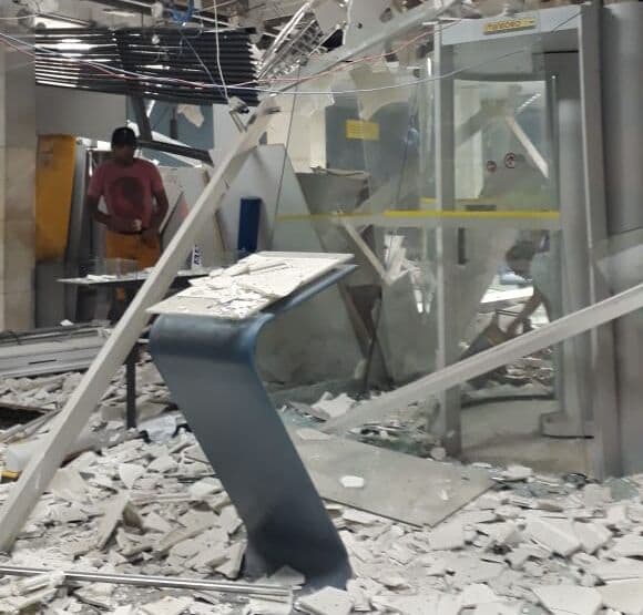 Quadrilha explode agência do Banco do Brasil em Uiraúna