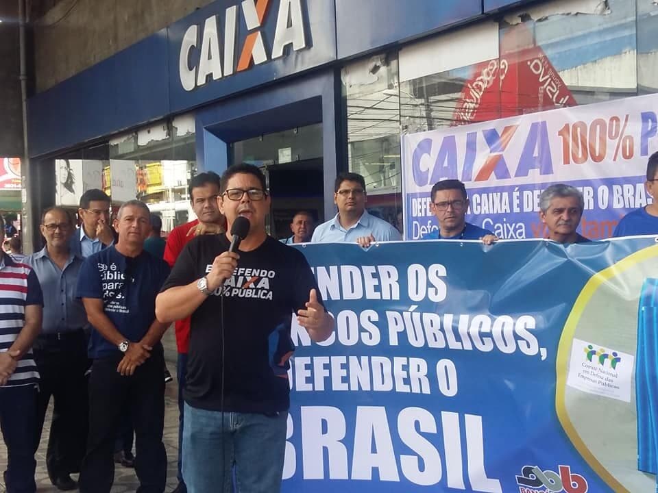 Bancários protestam nesta sexta-feira contra risco de privatização da Caixa