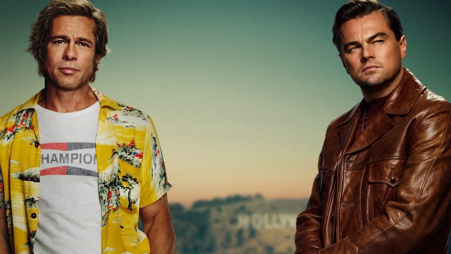 Leonardo DiCaprio divulga primeiro pôster de filme com Brad Pitt