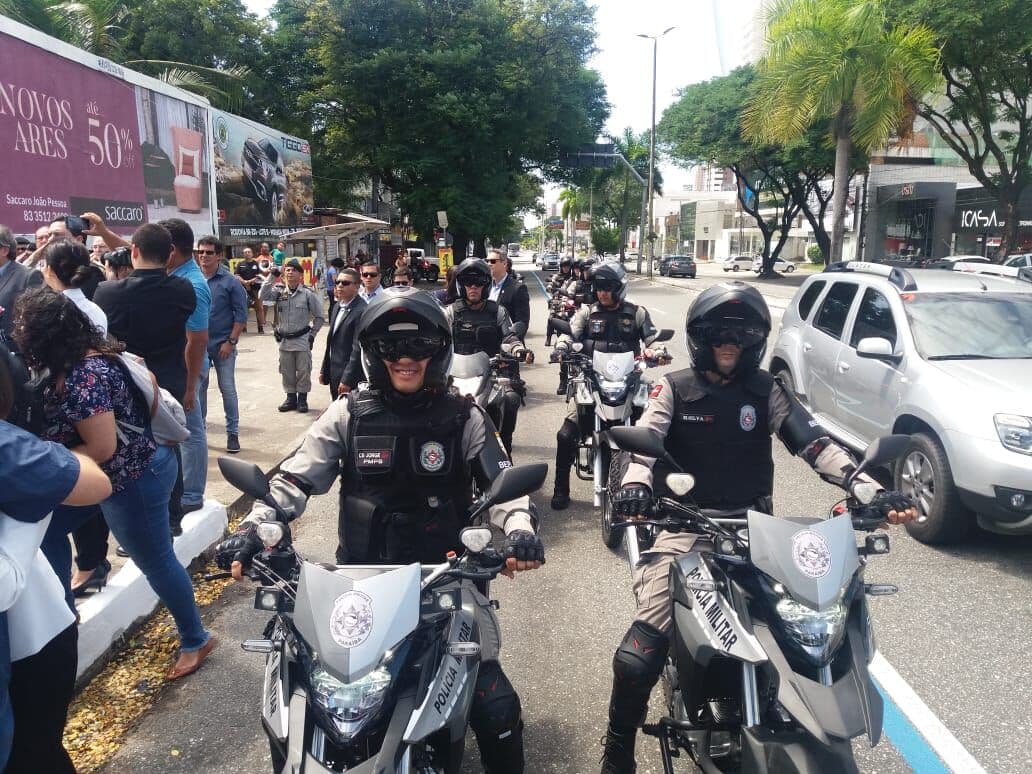 João Azevêdo entrega BEPMotos e inaugura Batalhão de Policiamento Motorizado em João Pessoa