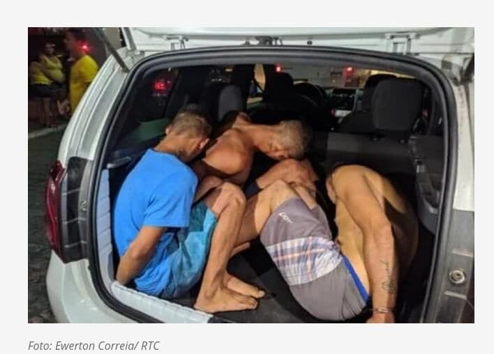 Trio é espancado pela população após assaltar turista em João Pessoa