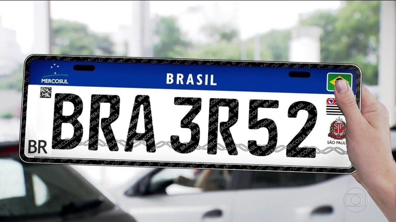 Placas padrão Mercosul começam a ser usadas na Paraíba a partir de hoje