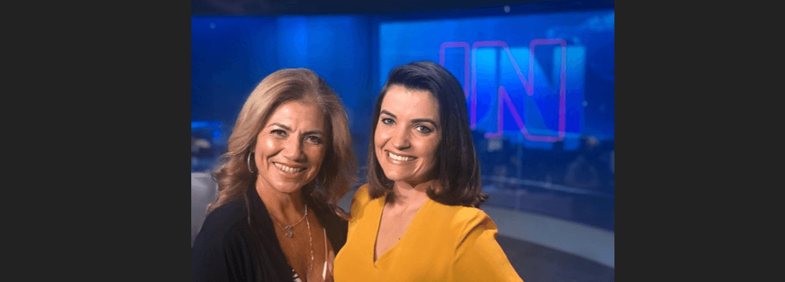 Edilane Araújo visita redação do Jornal Nacional e curte praia no Rio de Janeiro
