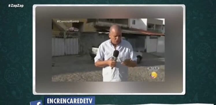 Programa da RedeTV repercute vídeo em que Emerson Mofi aparece engasgado ao vivo com mosquito