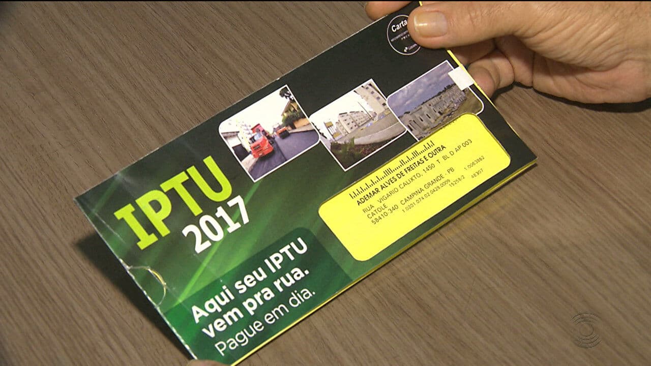 Contribuinte que pagar em cota única o IPTU 2020 terá desconto de 15% em Campina Grande