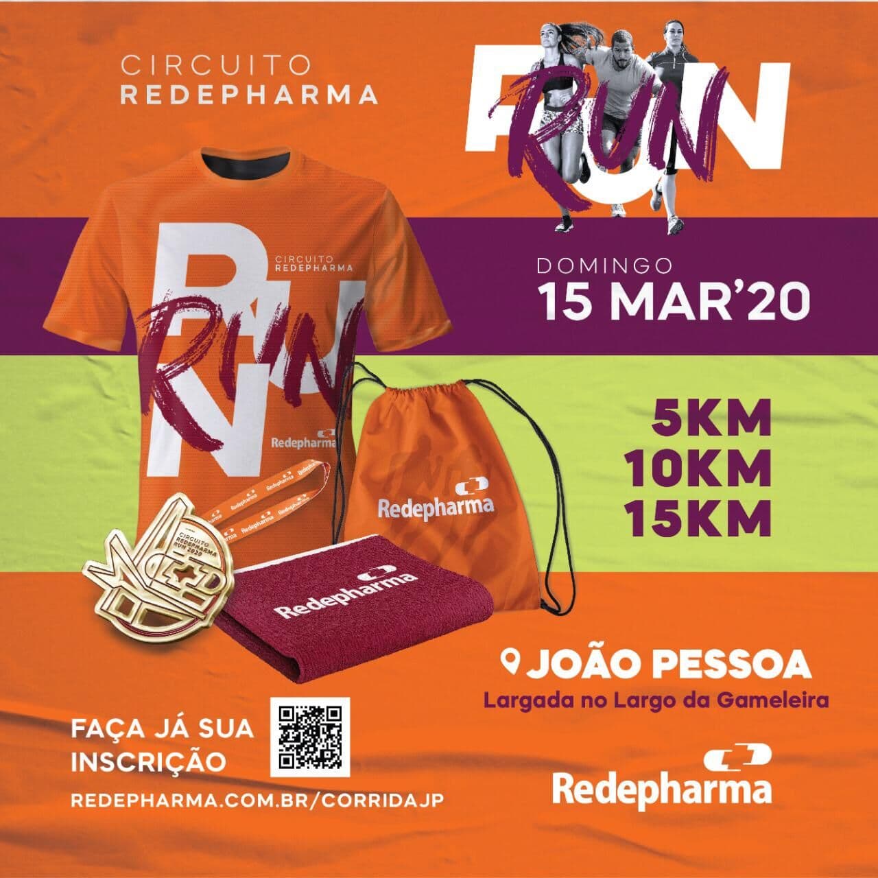 Inscrições da Redepharma RUN terminam nesta quinta-feira