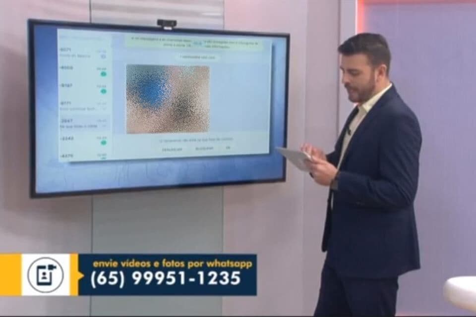 Globo no Mato Grosso demite jornalista após nude de espectador aparecer ao vivo em telejornal