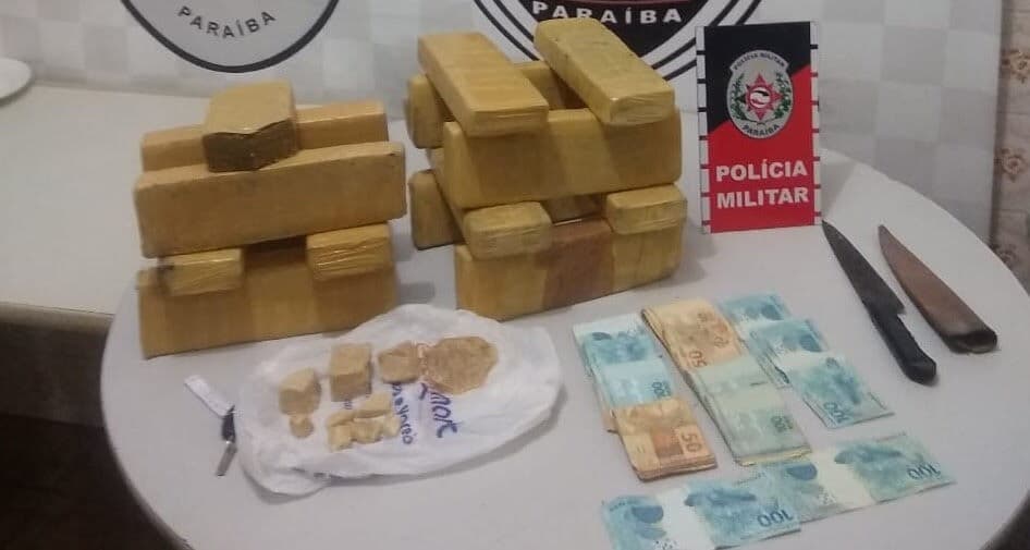 Polícia estoura ponto de venda de drogas dentro de bar e prende proprietário do estabelecimento na Paraíba