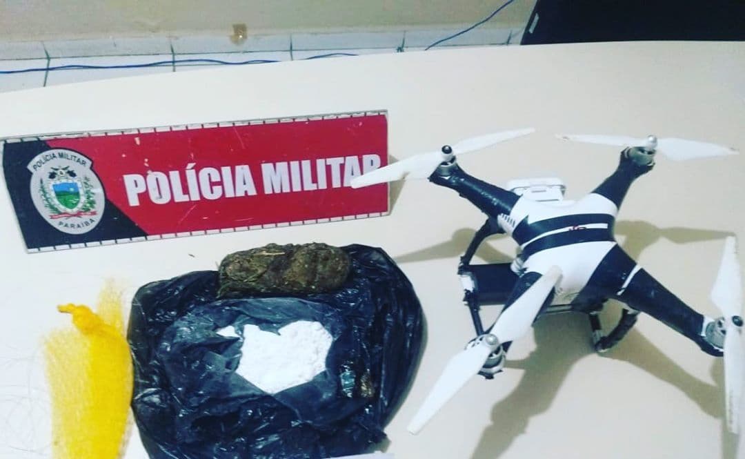Polícia apreende drone que estava transportando drogas para unidades prisionais em João Pessoa