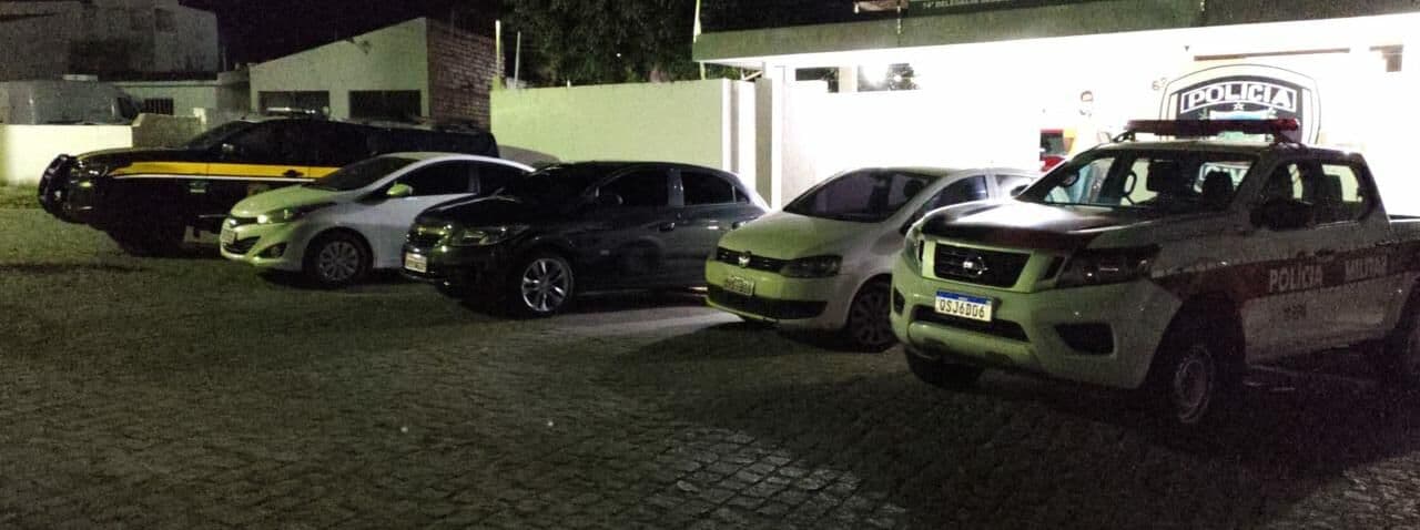 Operação conjunta entre PRF e PM recupera três veículos roubados e que circulavam clonados no Cariri paraibano