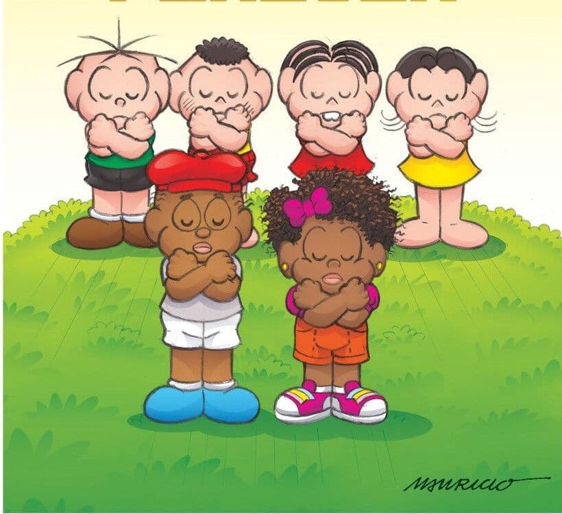 Turma da Mônica presta homenagem ao ator Chadwick Boseman, protagonista do filme 'Pantera Negra'