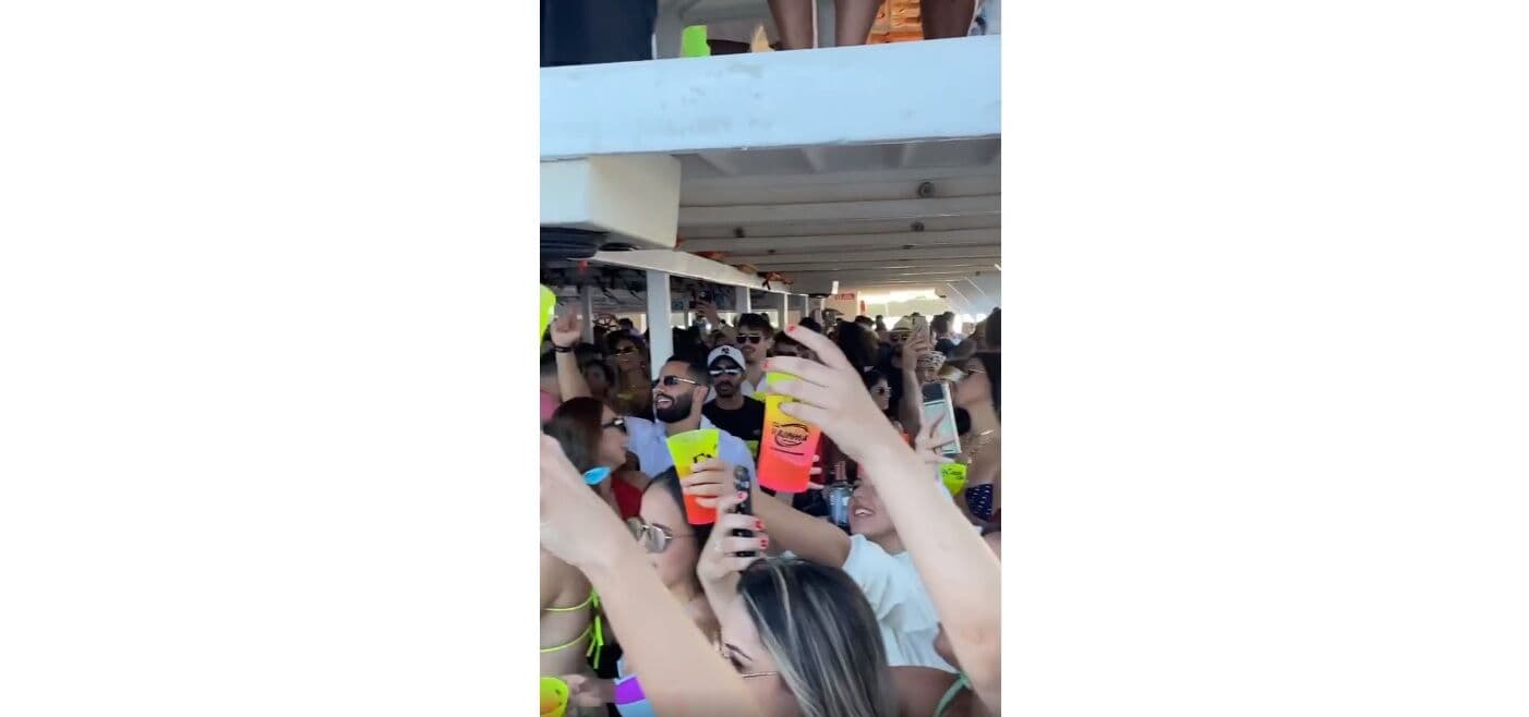 Com aumento de casos de Covid-19, Paraíba tem festas em embarcação com aglomeração e público sem máscara