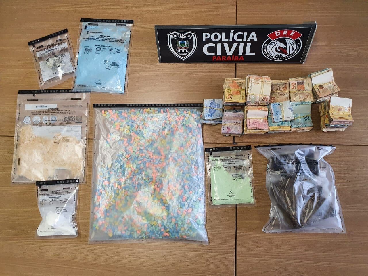 Polícia Civil da Paraíba faz maior apreensão de drogas sintéticas dos últimos anos com material avaliado em R$ 1 milhão