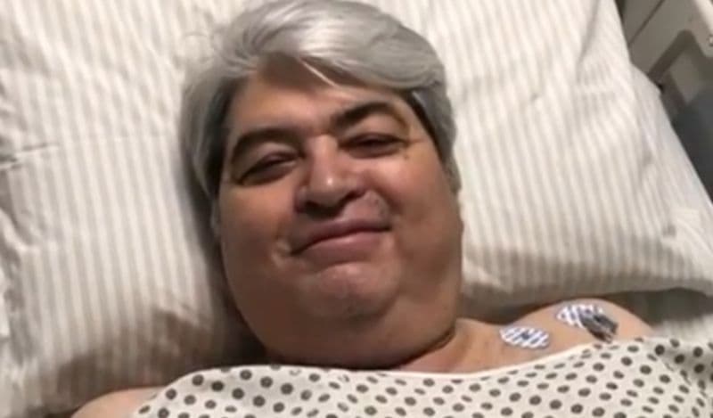 Datena é internado e passa por procedimento em hospital após sentir dores no peito