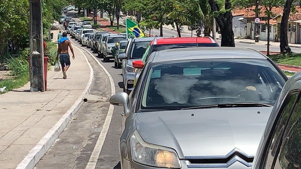 Contrários ao decreto de João Azevêdo, apoiadores de Bolsonaro marcam nova carreata para esse domingo em João Pessoa