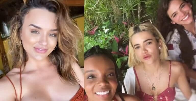 Bruna Marquezine viaja com Manu Gavassi, Thelma e Rafa Kalimann para Réveillon em ilha