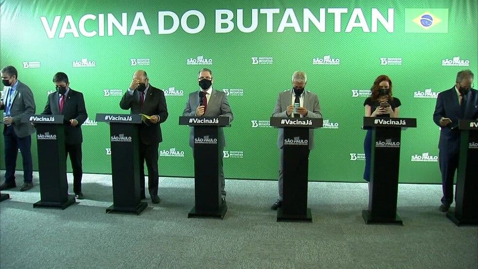 Coronavac tem eficácia geral de 50,4%, diz Instituto Butantan