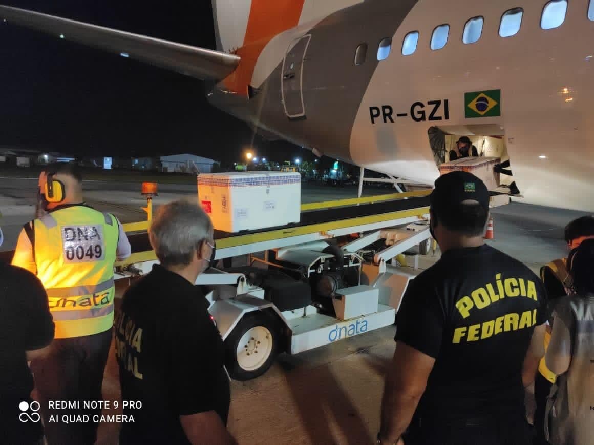 Quase 92 mil doses de vacina contra a covid-19 chegam à Paraíba