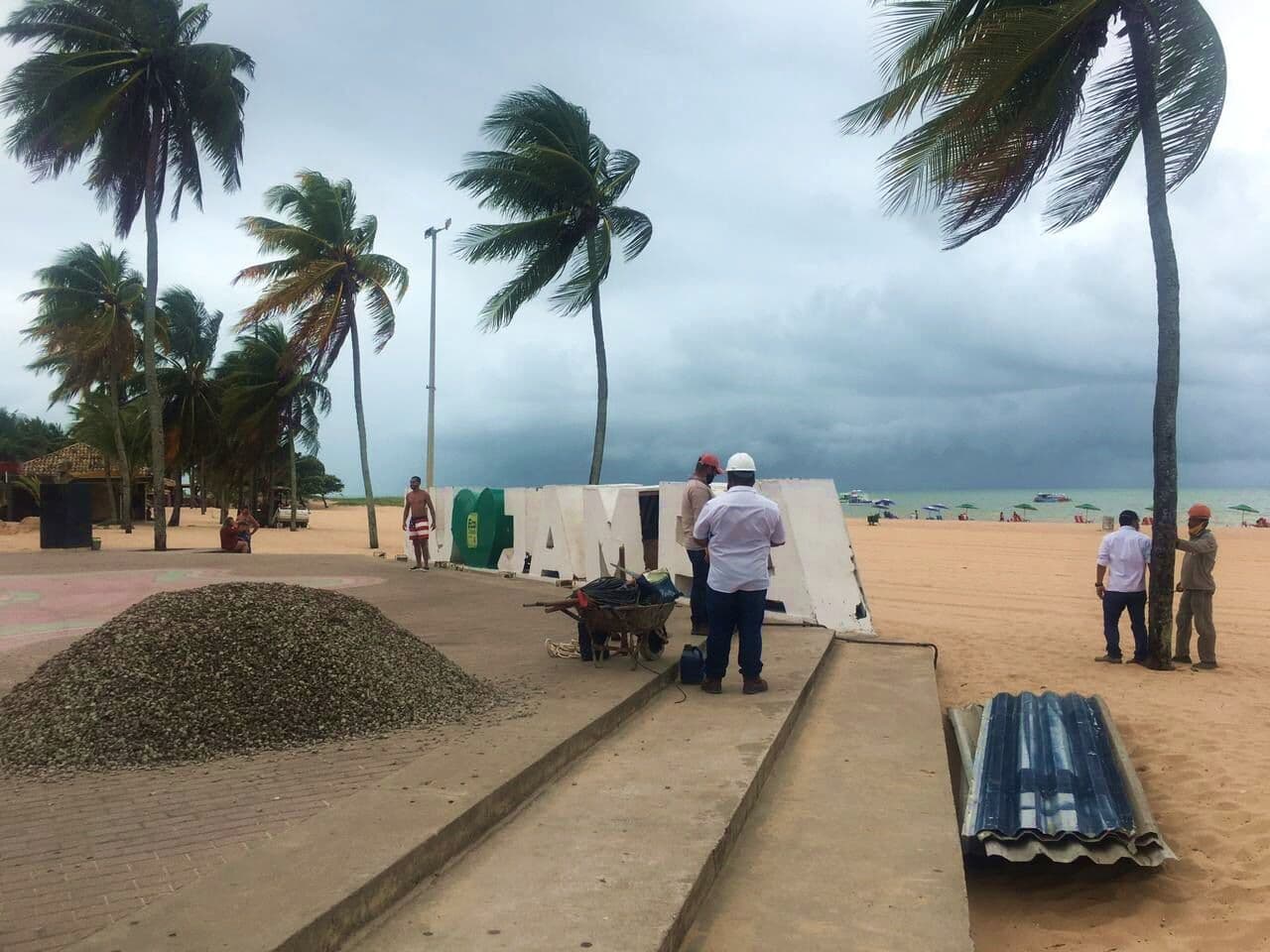 'Eu amo Jampa' é retirado do Busto de Tamandaré e será entregue revitalizado no aniversário de João Pessoa