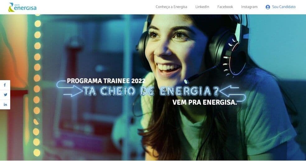 Inscrições abertas para Programa de Trainee Energisa 2022; saiba como participar