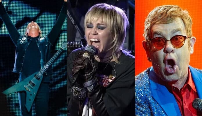 Metallica lança álbum de covers com Miley Cyrus, Elthon John e J Balvin