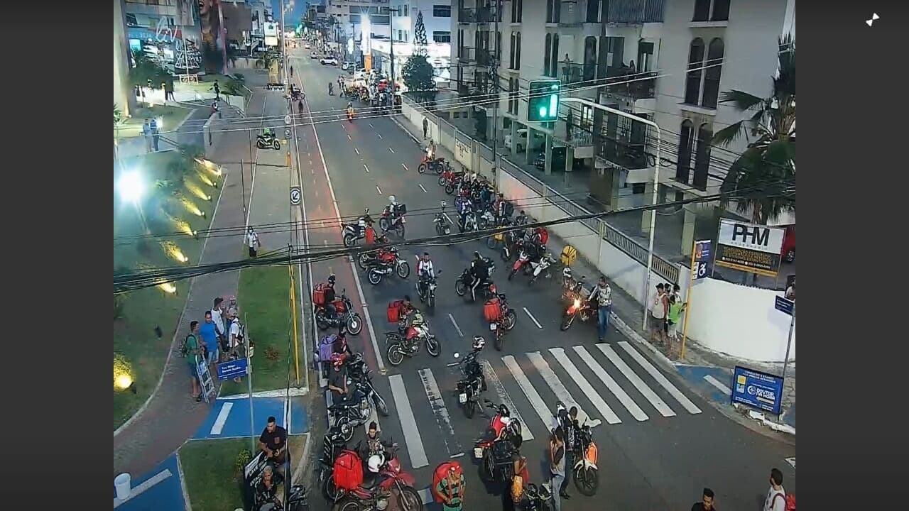 Motoboys fazem protesto após morte de segundo colega em menos de quatro meses no Retão de Manaíra