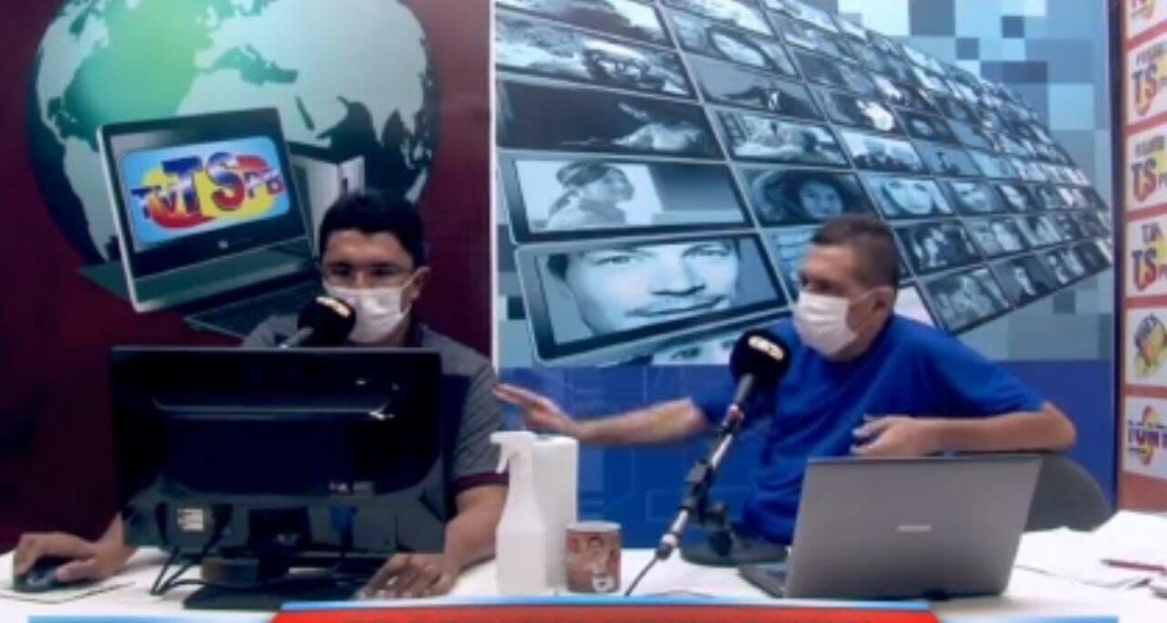 Wellington Souza, apresentador do programa Tony Show, que desmaiou ao vivo, passa por exames em unidade de saúde de João Pessoa