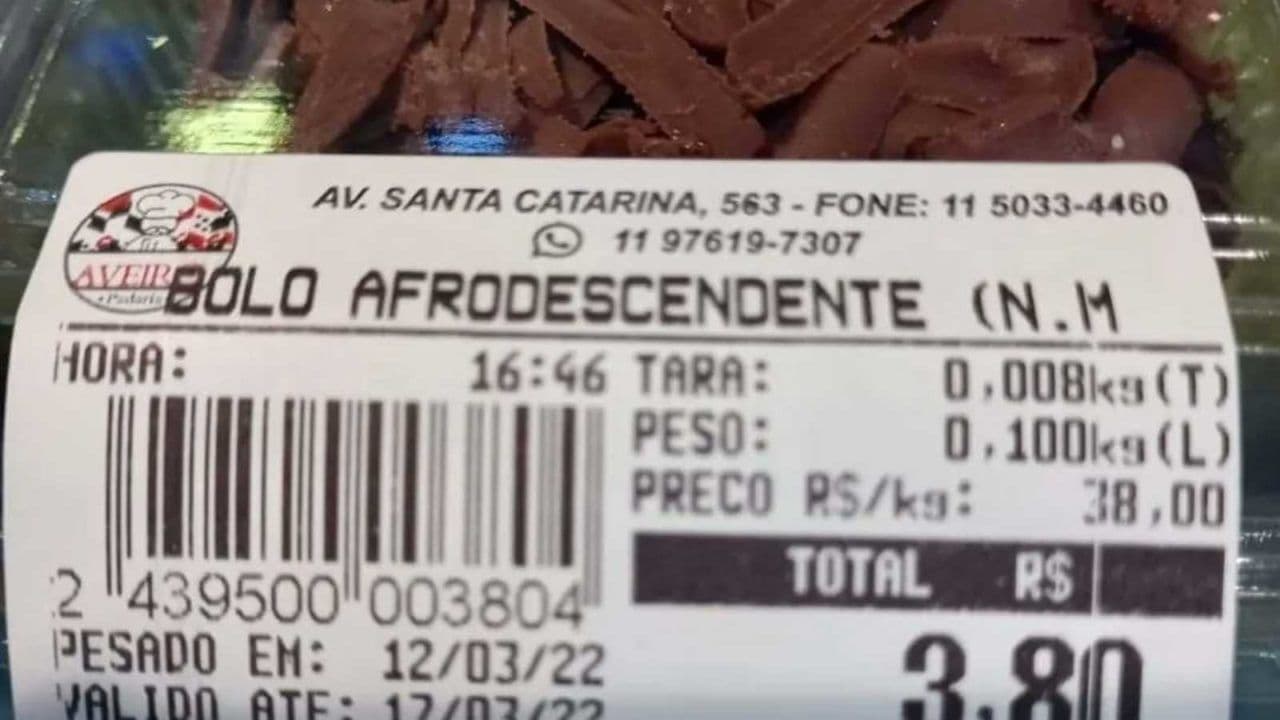 Padaria muda nome de bolo de “nega maluca” para “afrodescendente”