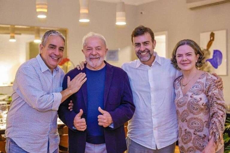 Lula janta com Freixo no Rio de Janeiro e reafirma apoio na disputa ao governo