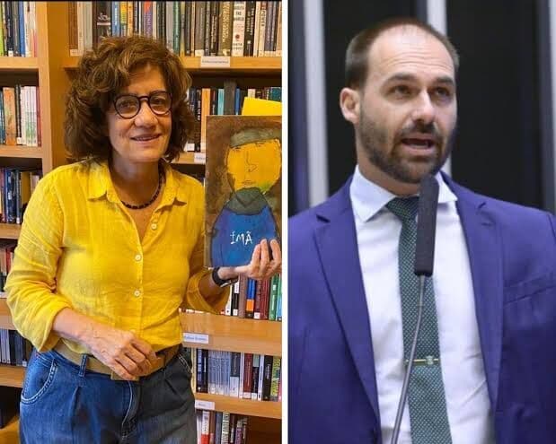 Eduardo Bolsonaro debocha de tortura a Miriam Leitão