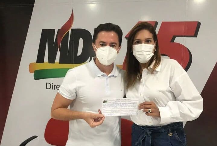Esposa do deputado Drº Érico, Germana Wanderley, deixa MDB de Veneziano e se filia ao Solidariedade