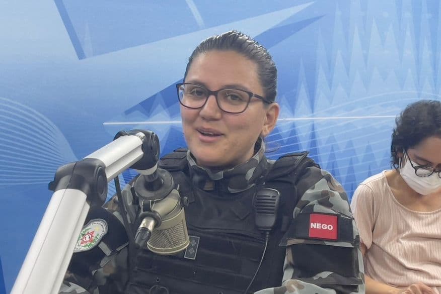 Tenente Rebeca, da Polícia Militar da Paraíba, diz que preconceito ainda é um desafio: "enfrentei isso mostrando meu trabalho"
