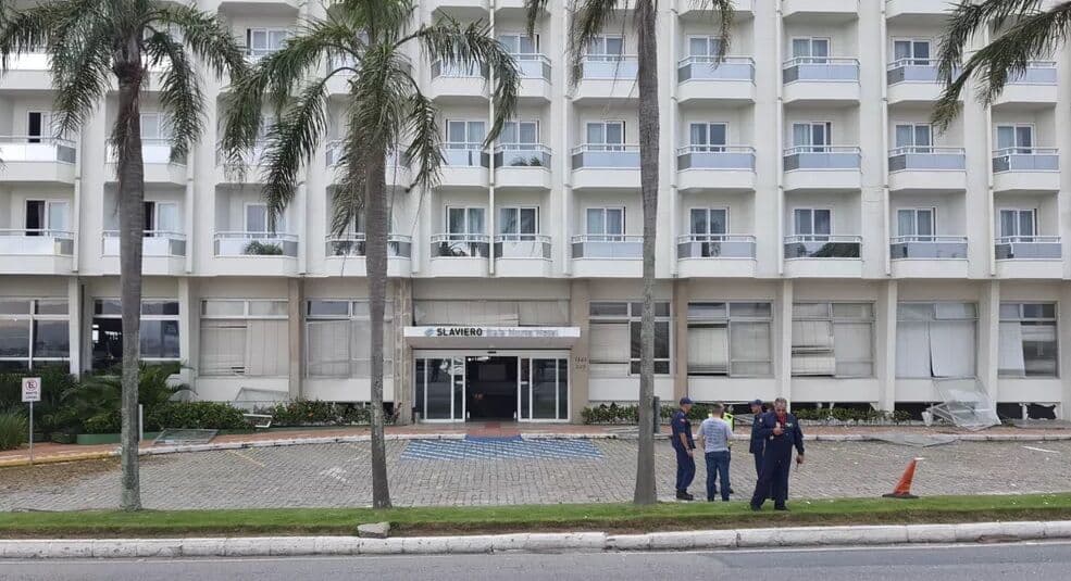 Explosão em hotel deixa duas pessoas feridas em Florianópolis