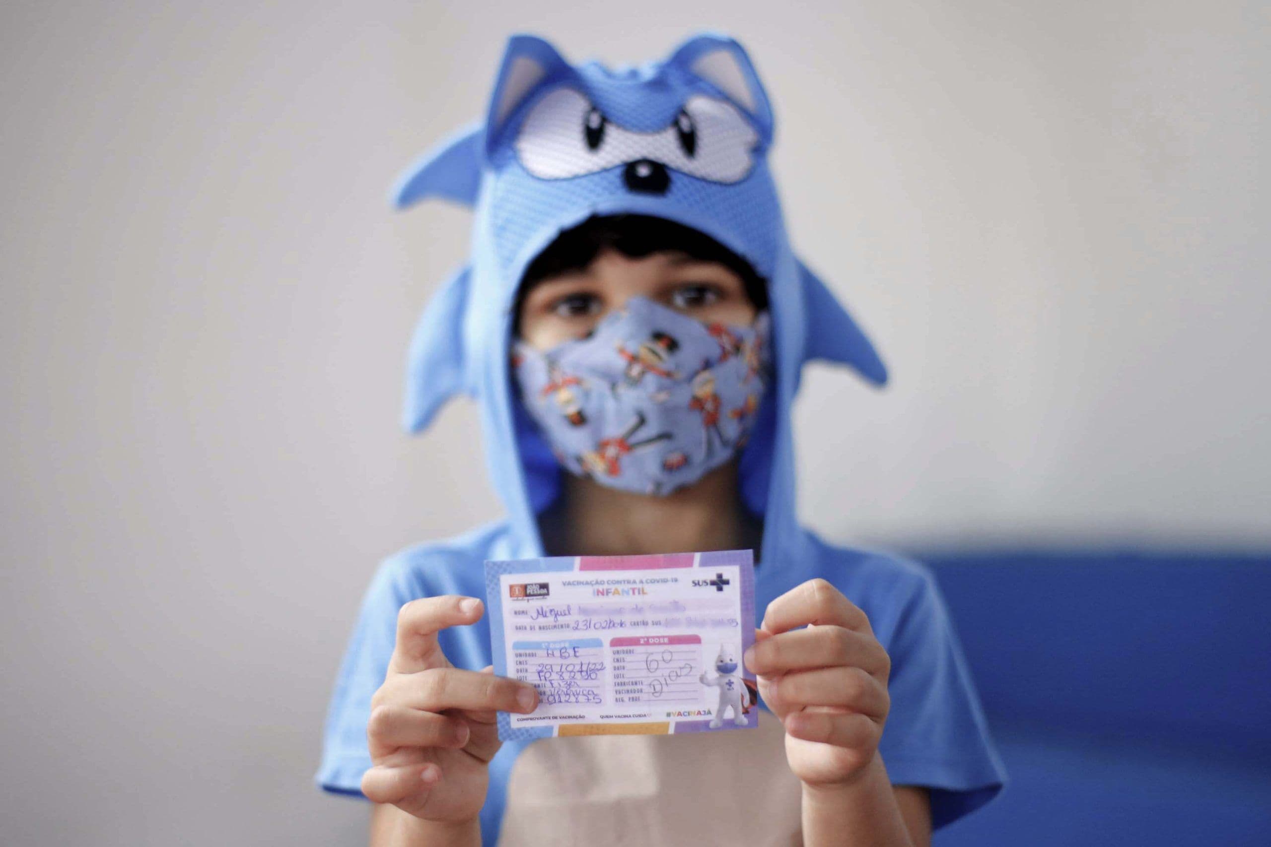 Ministério da Saúde recomenda vacinação de crianças de 3 a 5 anos com CoronaVac