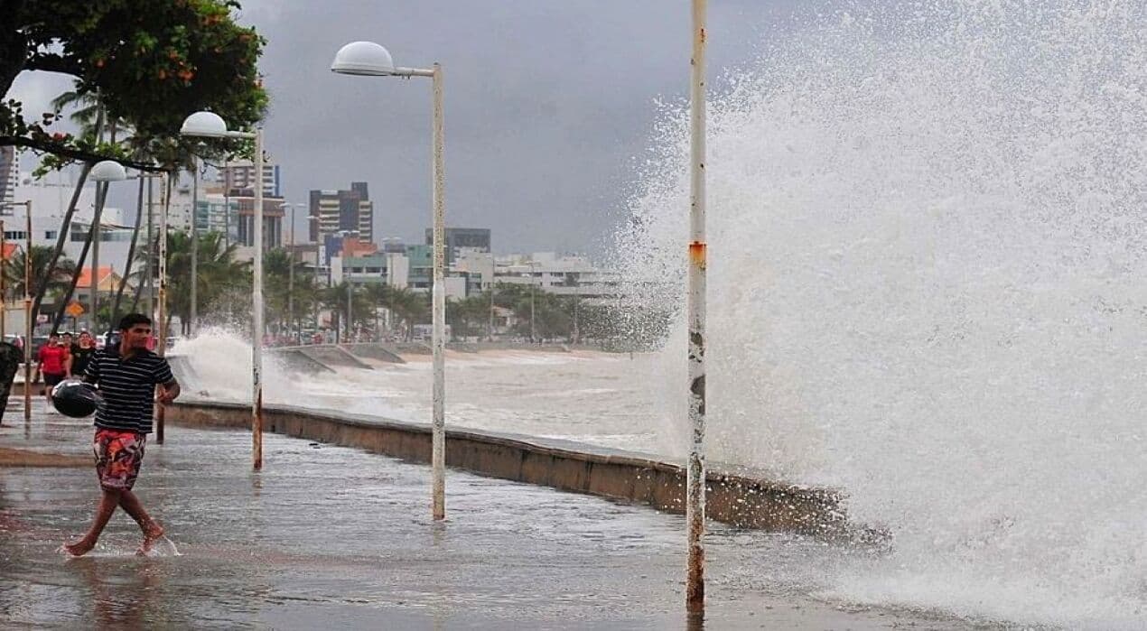 Marinha emite alerta de ventos fortes, com até 60 km/h no Litoral da Paraíba