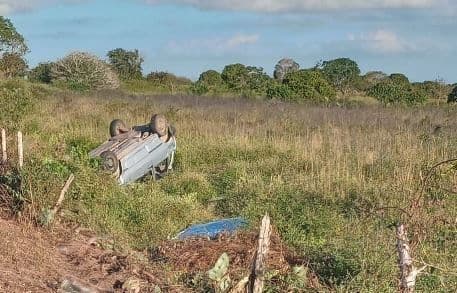 Homem morre após capotamento de veículo em rodovia entre Pocinhos e Montadas, na Paraíba
