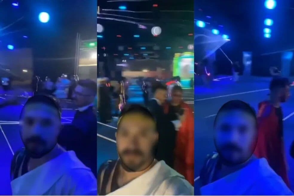 Padre fica impedido de celebrar missas após ser visto em festa de forró ao lado de homem fantasiado de demônio em Fortaleza