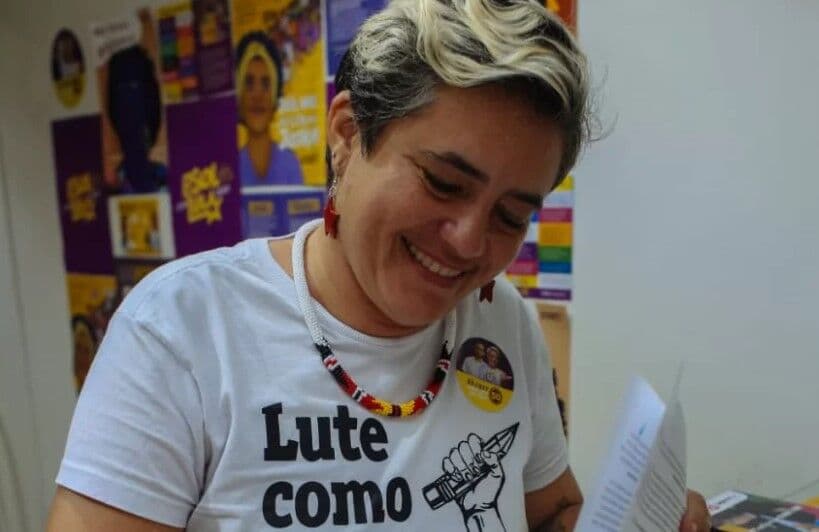 Candidata do PSOL ao Governo da Paraíba, Adjany Simplício, participa de sabatina na Câmara Municipal de João Pessoa