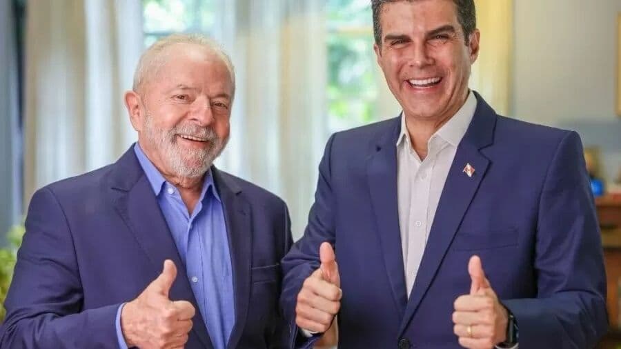 Lula anuncia apoio do governador do Pará, Helder Barbalho, no 2º turno