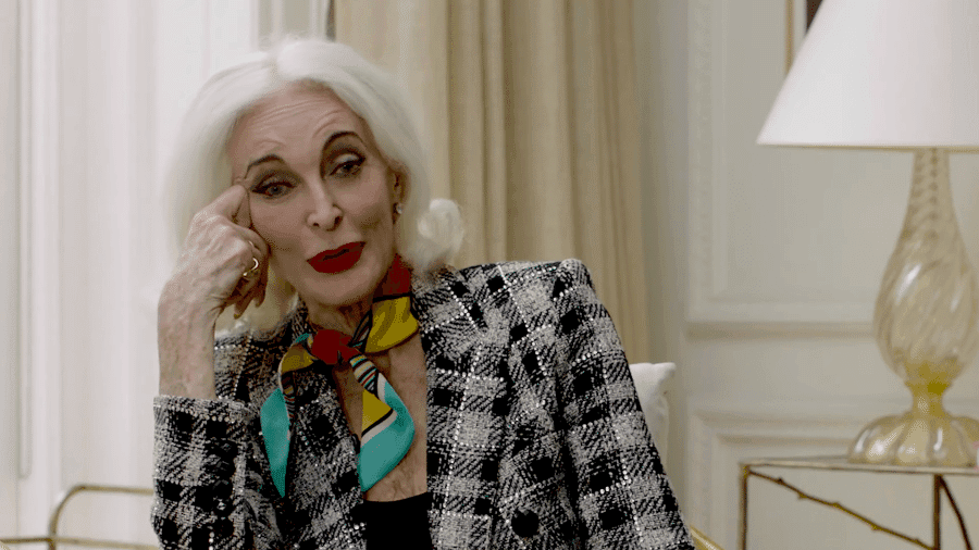 Modelo mais velha do mundo, Carmen Dell'Orefice posa nua aos 91 anos