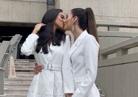 Miss Argentina e Miss Porto Rico oficializam casamento após dois anos de namoro